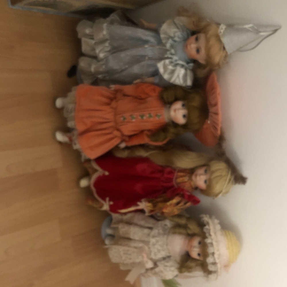 Collectible Porcelain Dolls - Multi-Color